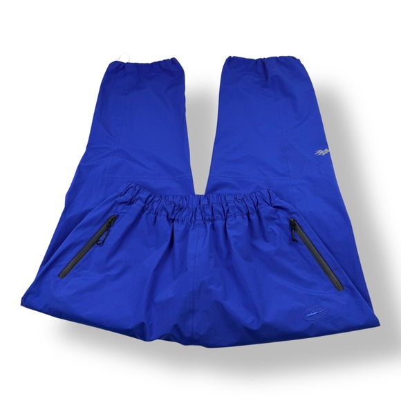 Corteiz Elite Work Waterproof Rain Pants Mens Large Blue Streetwear Gorpcore